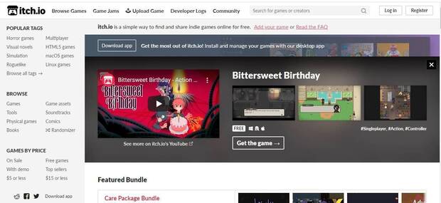 Itch.io: El mejor sitio para descubrir videojuegos indies
