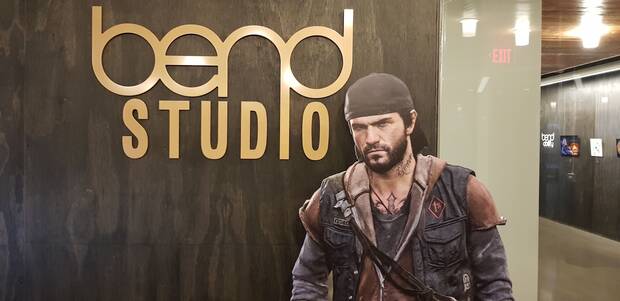 La recepción de las oficinas de Bend Studio.