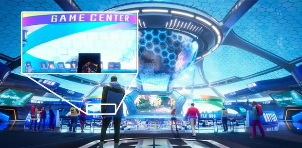La zona 'Game Center' en 'Battle Hub' tiene recreativas. Muchos fans creen que habrá juegos clásicos disponibles dentro de esta sala online.