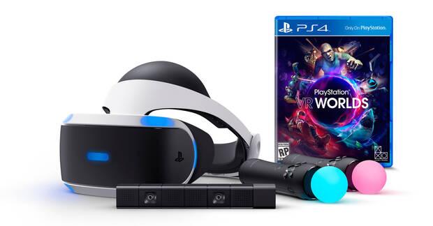 El Launch Bundle incluye la cámara, dos PS Move y PlayStation VR Worlds.