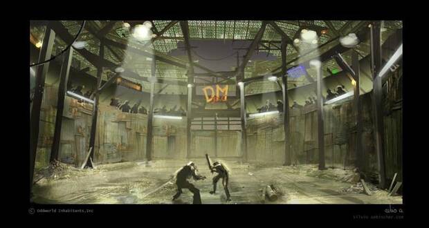 La arena de la que escapara Fangus Klot.