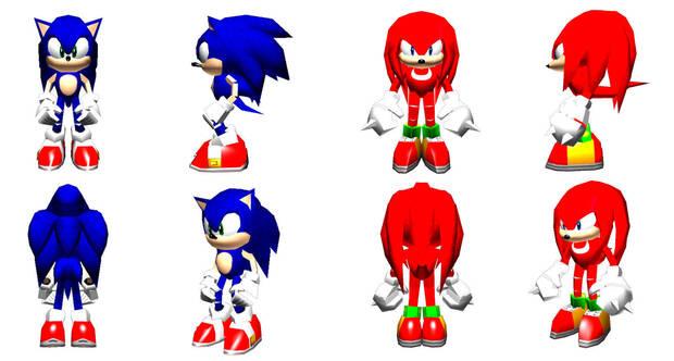 Renders iniciales de algunos modelos del juego.