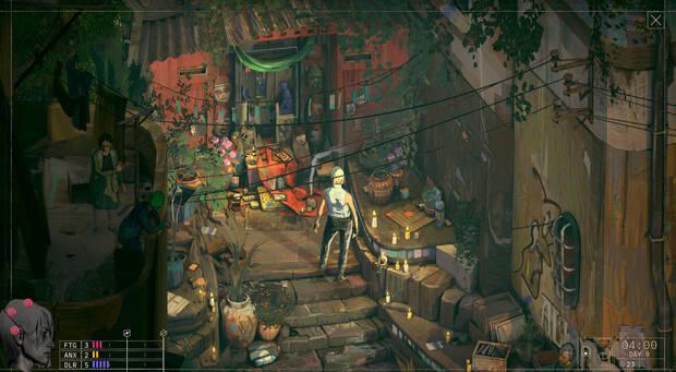 La estética recuerda por momentos al estilo decadente del cyberpunk.