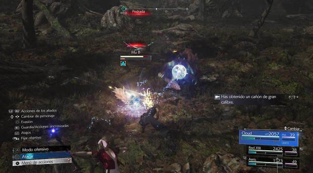 El sistema de materias se ha mantenido intacto respecto a Final Fantasy VII Remake, aunque hemos echado mucho de menos una opción para guardar distintas configuraciones de equipo y materias.
