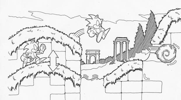 Bocetos de Marble Zone.