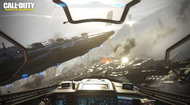 En una nave como esta podremos combatir tanto en la Tierra como en el espacio exterior.