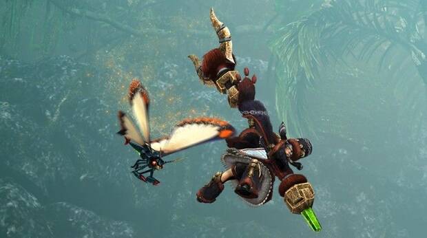 Glaive insecto ya no es la única arma que nos permite saltar, y con el estilo aéreo equipado podemos saltar con cualquiera de las otras trece armas.