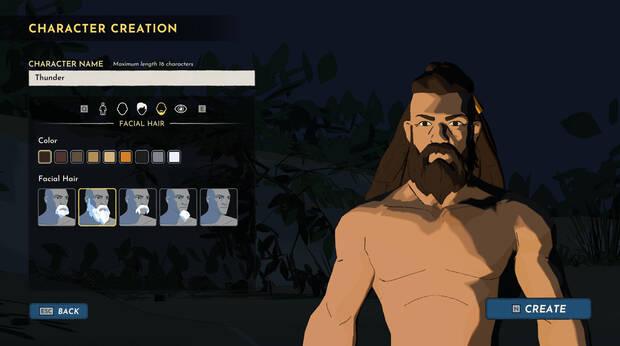 El editor aún no tiene muchas opciones, pero permite crear personajes variados.