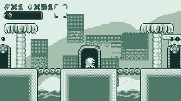 La forma de acceder a los niveles nos puede recordar a Kirby.