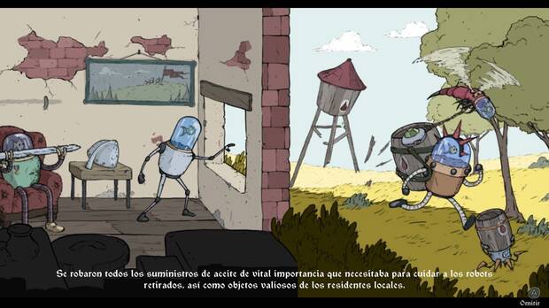 El comienzo es bastante prometedor, pero la historia no profundiza en este mundo robótico.