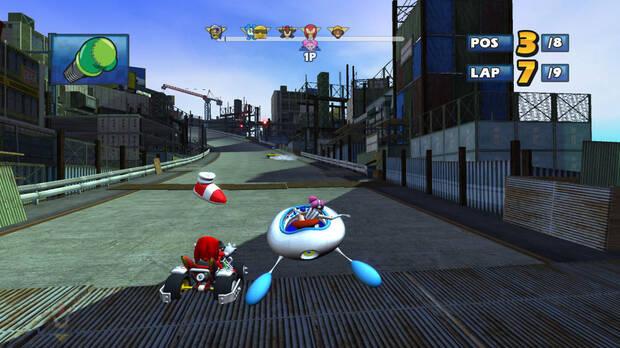 Sonic y otros personajes de Sega calentaron motores en Sonic & SEGA All-Stars Racing.