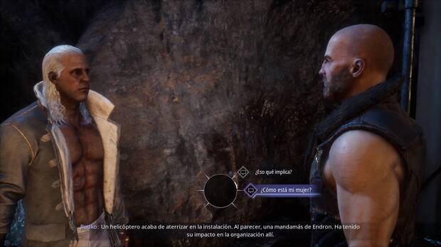 La narrativa tiene bastante peso y es posible incluso elegir la respuesta en ciertas conversaciones que tienen lugar en español, como podéis ver.