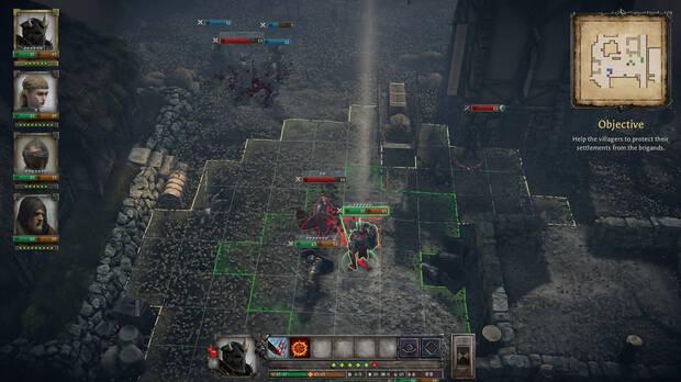 Los combates nos recordarán a 'XCOM' con puntos de acción que limitarán las acciones por turno que puede realizar cada héroe.