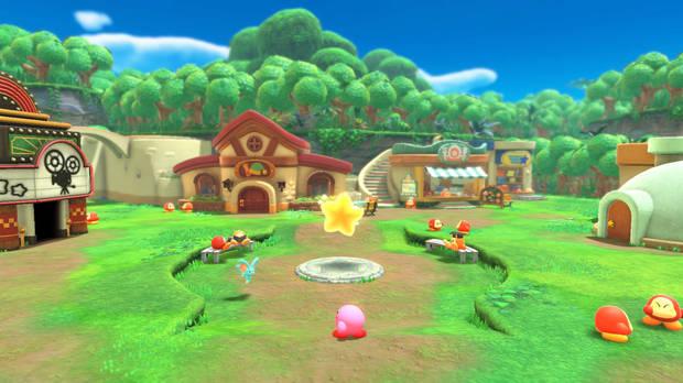 La ciudad de los Waddle Dee se irá ampliando poco a poco al rescatar a estas criaturas.