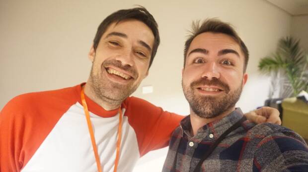 Con Jordi Cruz, antiguo presentador de Art Attack y uno de los 'invitados salvajes' del Mangafest.