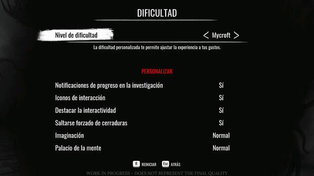 Podemos adaptar por separado la dificultad de distintos elementos.
