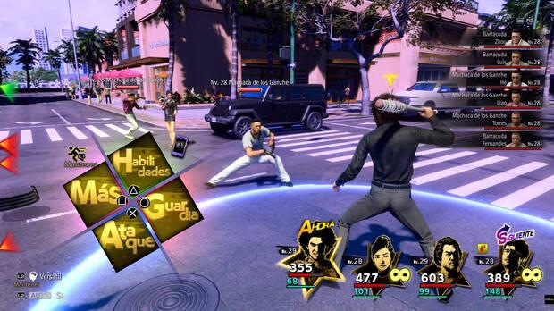 Podrs mover a cada personaje dentro de una zona de desplazamiento. Esto abre muchas posibilidades para sorprender enemigos, buscar el ngulo que te interesa y recoger mobiliario urbano.