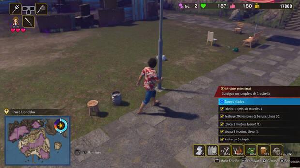 Nuestra isla personalizable comienza como un vertedero, pero poco a poco cambiars su imagen, atraers invitados y mucho ms.