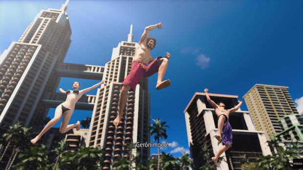 El tono veraniego, la amplitud de las calles y otros detalles reflejan la cultura de Hawi, un cambio respecto a los barrios nipones de la saga.