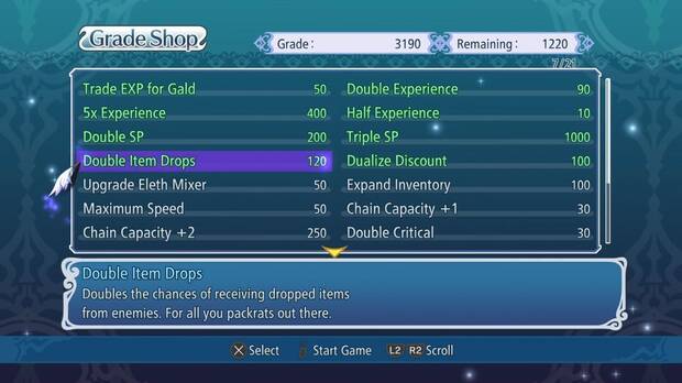El ‘Grade Shop’ está disponible desde el principio de la primera partida.
