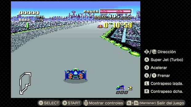 As� se muestran juegos como F-Zero, que son completamente jugables.