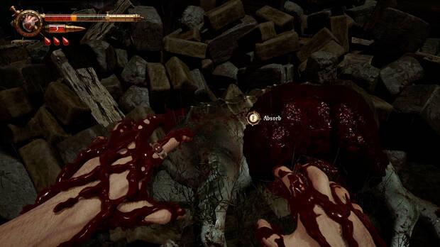 La sangre es un recurso no solo a nivel de salud, sino para crear tu propia munición.