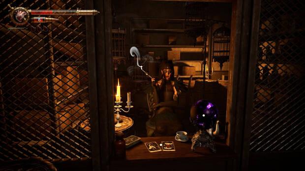 De vez en cuando nos encontraremos con una tienda, ideal para mejorar armas y habilidades.