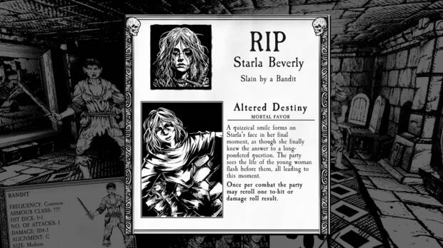 La muerte no es el final: perder a un aventurero en Weepstone desbloquea los poderosos 'Favores mortales' para el resto del grupo.