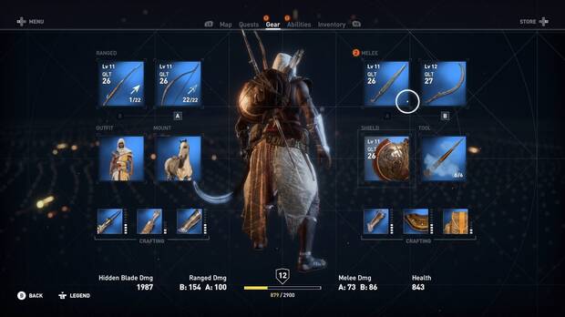 La interfaz del inventario, claramente inspirada en 'Destiny', funciona muy bien.