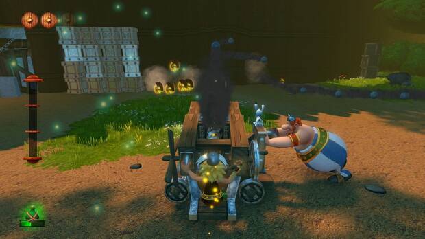 A medida que avanzamos es posible ir alternando el control de Astérix y Obélix, protagonistas que poseen algunas características exclusivas.