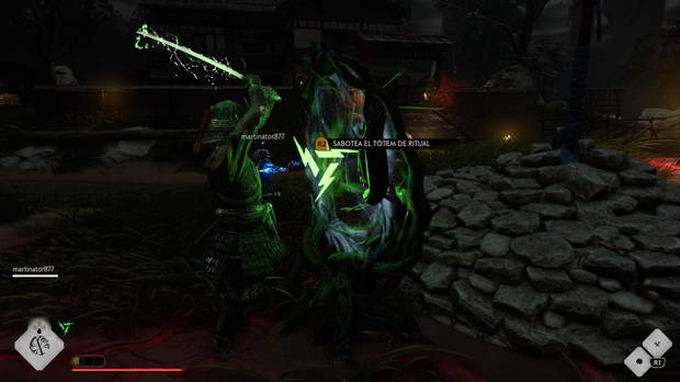 A veces será necesario impregnar nuestra katana de energía espiritual de diferentes tipos para destruir altares y romper las defensas de los enemigos.