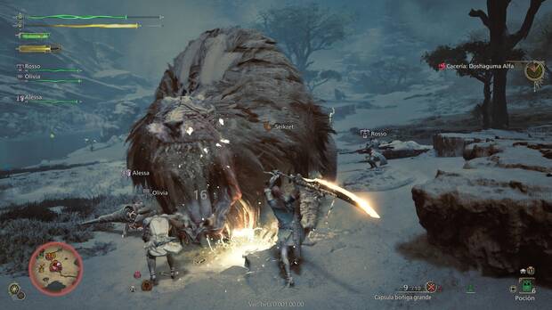 Los combates nos decepcionan y son puro Monster Hunter.