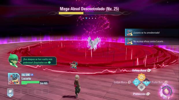 Los primeros combates contra Pokémon megaevolucionados descontrolados son simples, pero no tardan en complicarse.