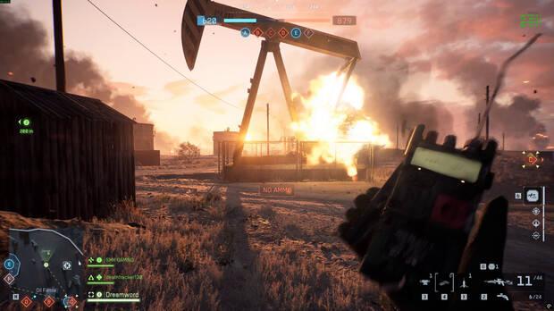 Un campo petrolfero, zonas abiertas, vehculos, un buen diseo y un olor a los Battlefield ms clsicos.