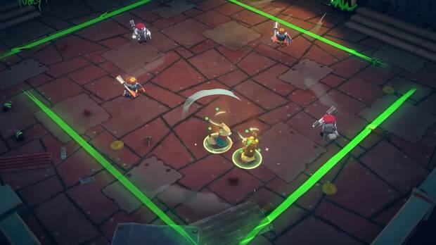 Hay acciones de grupo durante las contiendas, como acercarte a un compaero para recuperar vida.