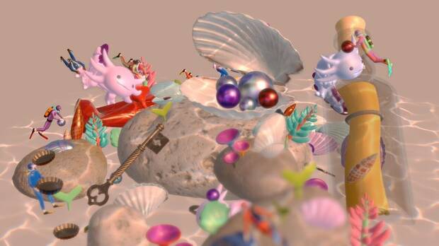 Las fases son estáticas, pero transmiten movimiento y cuentan historietas con los humanos que las habitan.