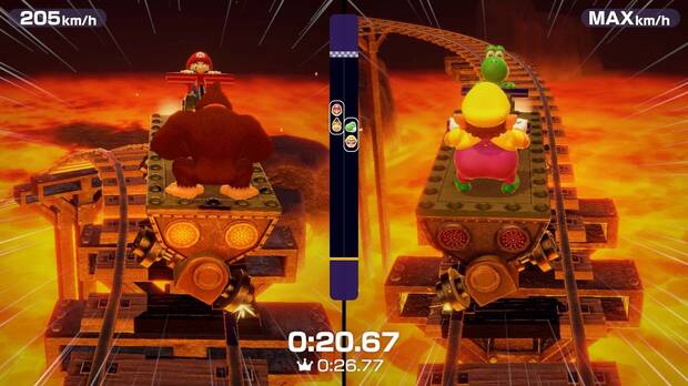 En esta ocasión podremos jugar en cinco tableros diferentes extraídos de las entregas de la saga de Nintendo 64, como El Pastel de Cumpleaños de Peach o La Estación Espacial.