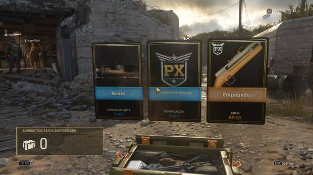En las cajas nos encontraremos diversos objetos como tarjetas de visita, armas, gestos o bonificadores de experiencia.