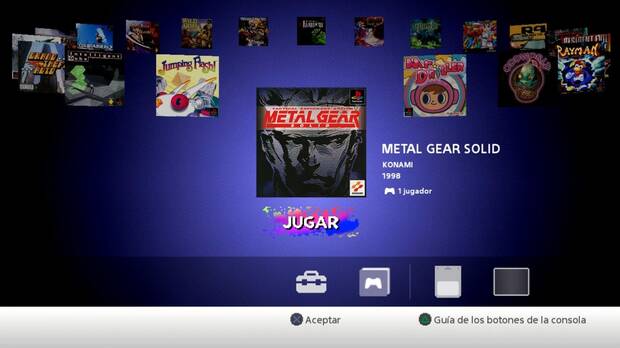 El men de seleccin es sencillo y no incorpora extras.