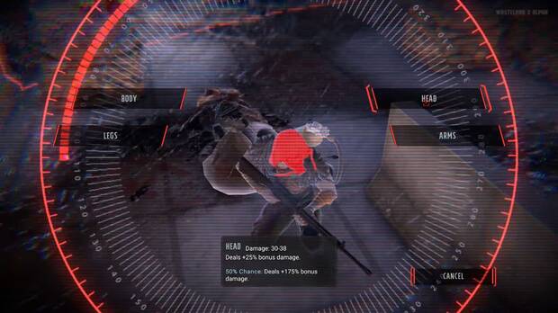 Conforme avanzan los turnos se va cargando un sistema similar al V.A.T.S. de 'Fallout' que nos permite atacar a puntos concretos, haciendo más daño y desbloqueando efectos.