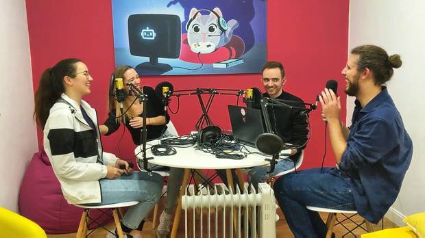 Podcast grabado en Platonic.