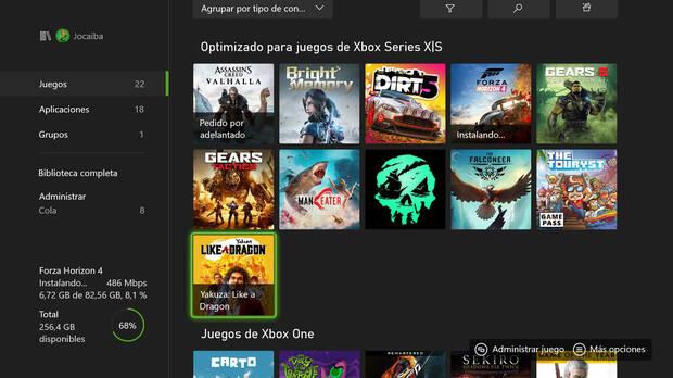 Para saber los juegos que están optimizados para Xbox Series X, vamos, que son nativos de la consola y aprovechan su potencia, podemos filtrar la búsqueda en nuestra biblioteca o en Xbox Game Pass.