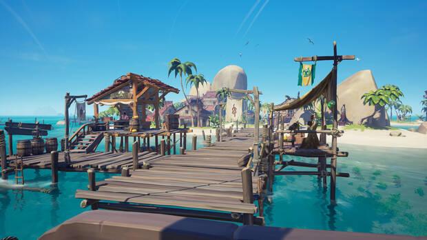 'Sea of Thieves' en Series X funciona a 4K y 60fps, y luce espectacular.