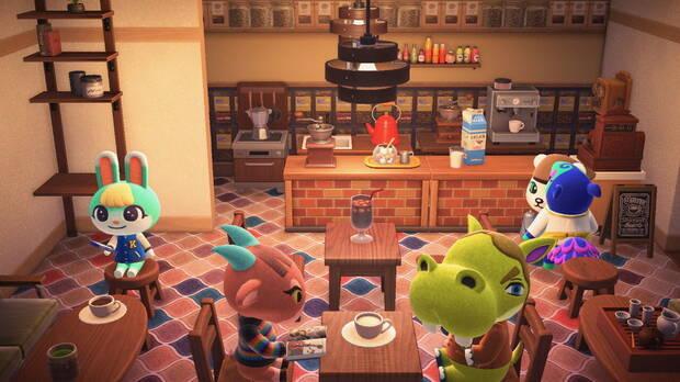 Los espacios comunitarios se van desbloqueando poco a poco y nos proponen disear nuestra cafetera, escuela, restaurante u hospital (entre otras cosas) de ensueo.