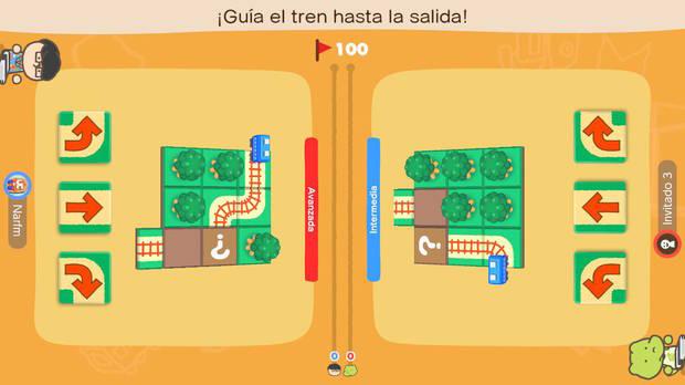 El multijugador local para dos jugadores permite usar la pantalla táctil dividida en vertical.