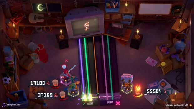 Los remixes que se han incluido de los juegos de Konami son una maravilla.