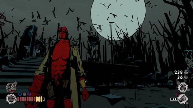 Visualmente es increíble. No se podría haber recreado mejor el estilo artístico de Mignola.