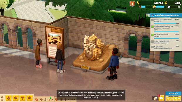 Las piezas son el eje central de la experiencia del museo. Se obtienen mediante expediciones y son las que atraen la atencin de los visitantes.