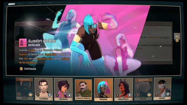 Cada hroe tiene su personalidad narrativa y jugable.