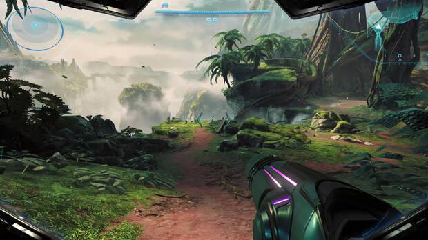 Los mapas parecen ser los ms grandes en un Metroid Prime: podremos llegar al puente del fondo.